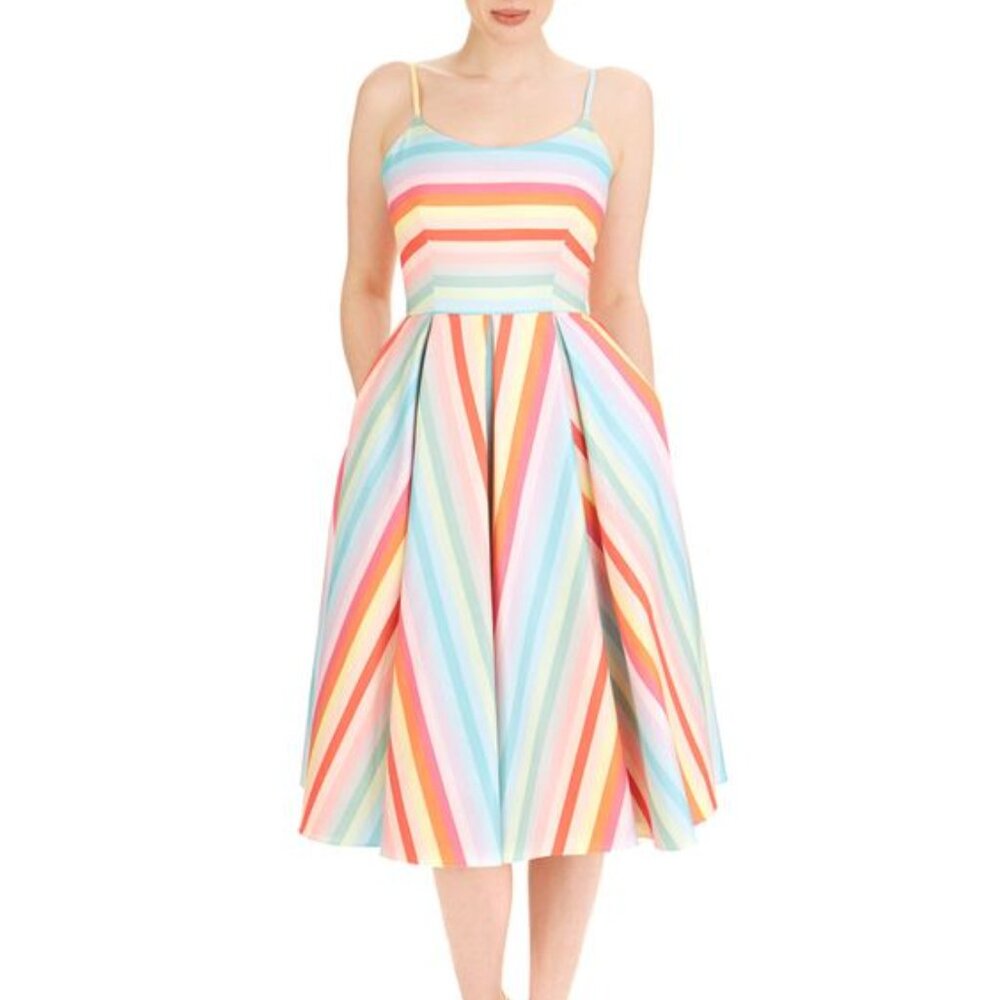 Priscilla Candy Stripe Dress